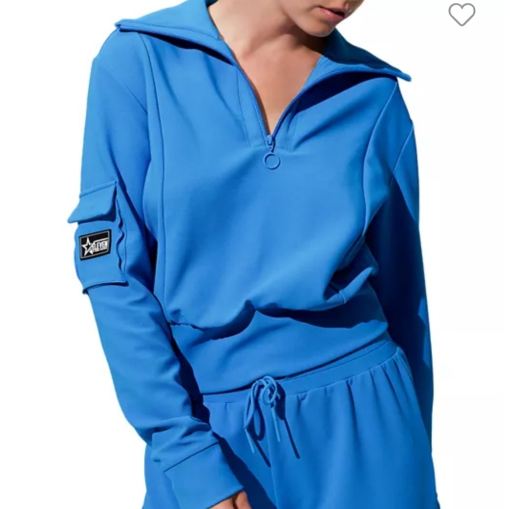 Artic Blue Hot Shot Half Zip Eleven by Venus Williams SZ. XS NWT